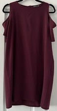 Spring women’s Work Wear Burgundy Dress