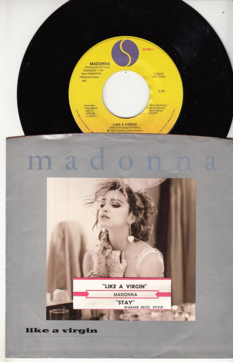 MADONNA - LIKE A VIRGIN - ORIGINAL 45 WPS - GREAT SHAPE - JUKEBOX