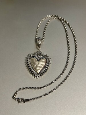 Sacred Heart Necklace,Heart Necklace,Gothic Jewelry, Memento Mori,Burning Heart