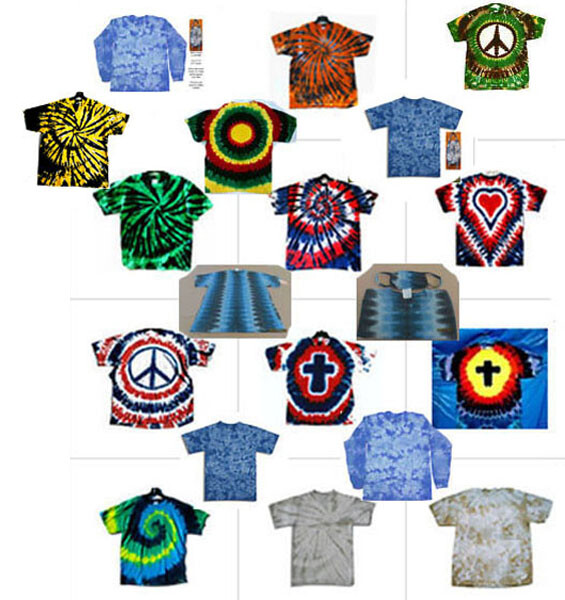 Hand-dyed TIE DYE T-SHIRT Size X-LARGE Beige / Tan CRACKLE XL | eBay