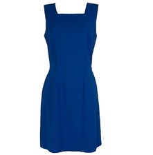 CDC Caren Desiree Company Pencil Dress Womens Size 4 Sleeveless Knee Length Blue