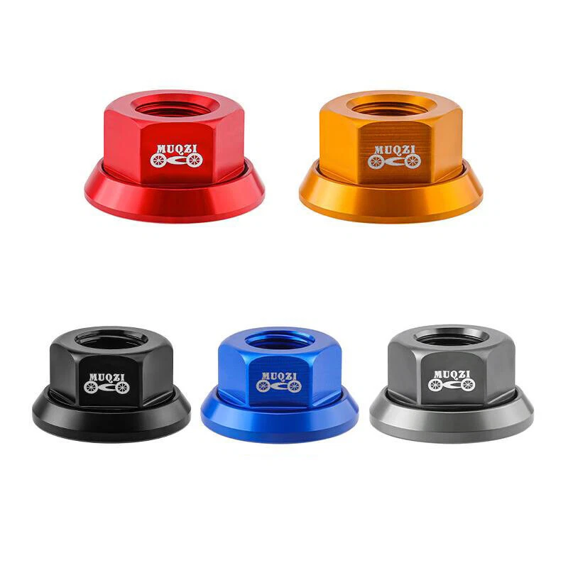 Tornillo de eje de rueda de bicicleta M10 3/8 7075 pernos de cubo de aleación de aluminio Foto 3 de 4