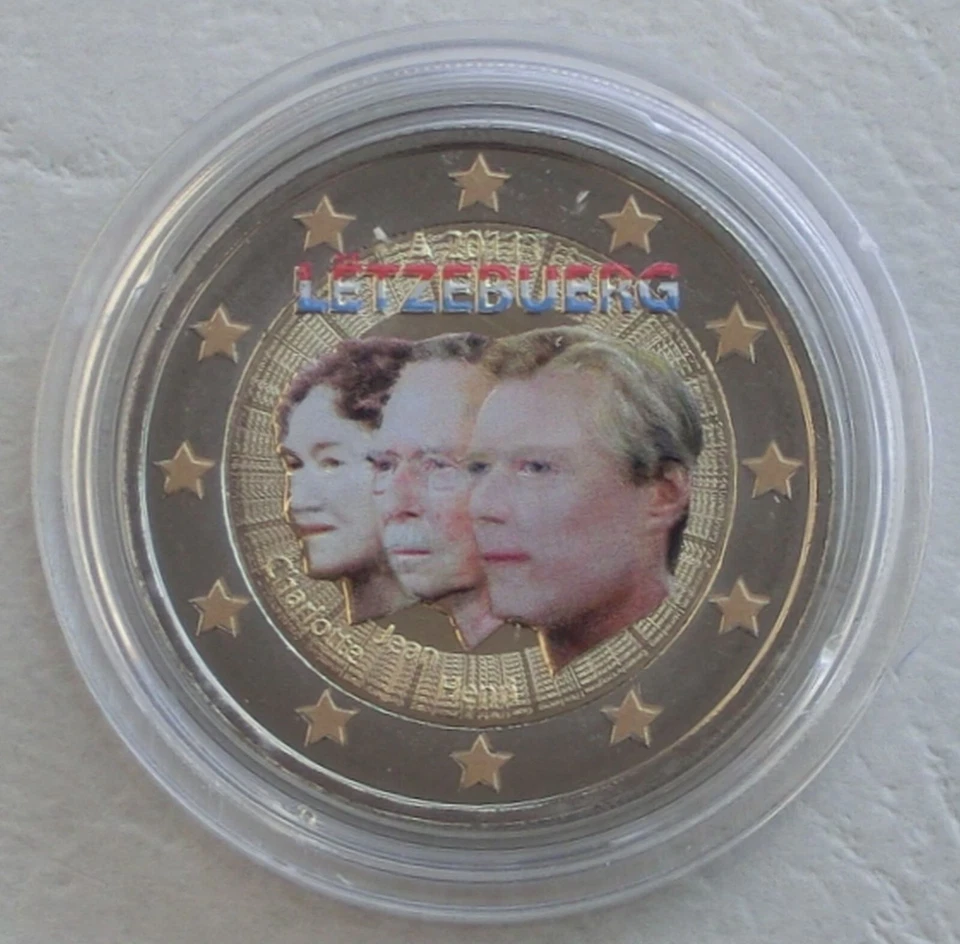 2 Euro Monnaie Commémorative Luxembourg 2011 GRAND-DUC JEAN En Couleur Splendide - Photo 1/1
