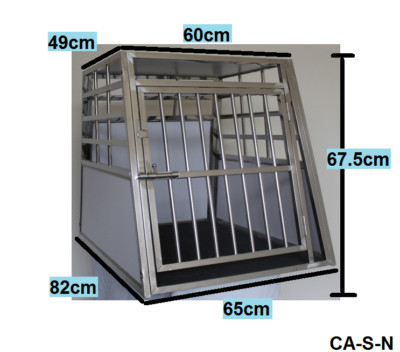 Hundetransportbox Hundebox, Stahl, mit Matte A-CA-S-NEU