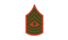 4" marine corps e-8 1st sergeant green bumper sticker decal usa made