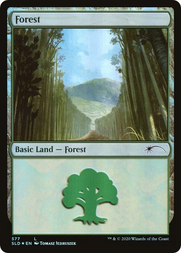 Forest (0892) (Rainbow Foil) foil Secret Lair Drop Series 892 Near 