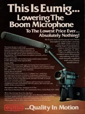 Eumig  - Movie Cameras - Original Magazine Ad - 1976