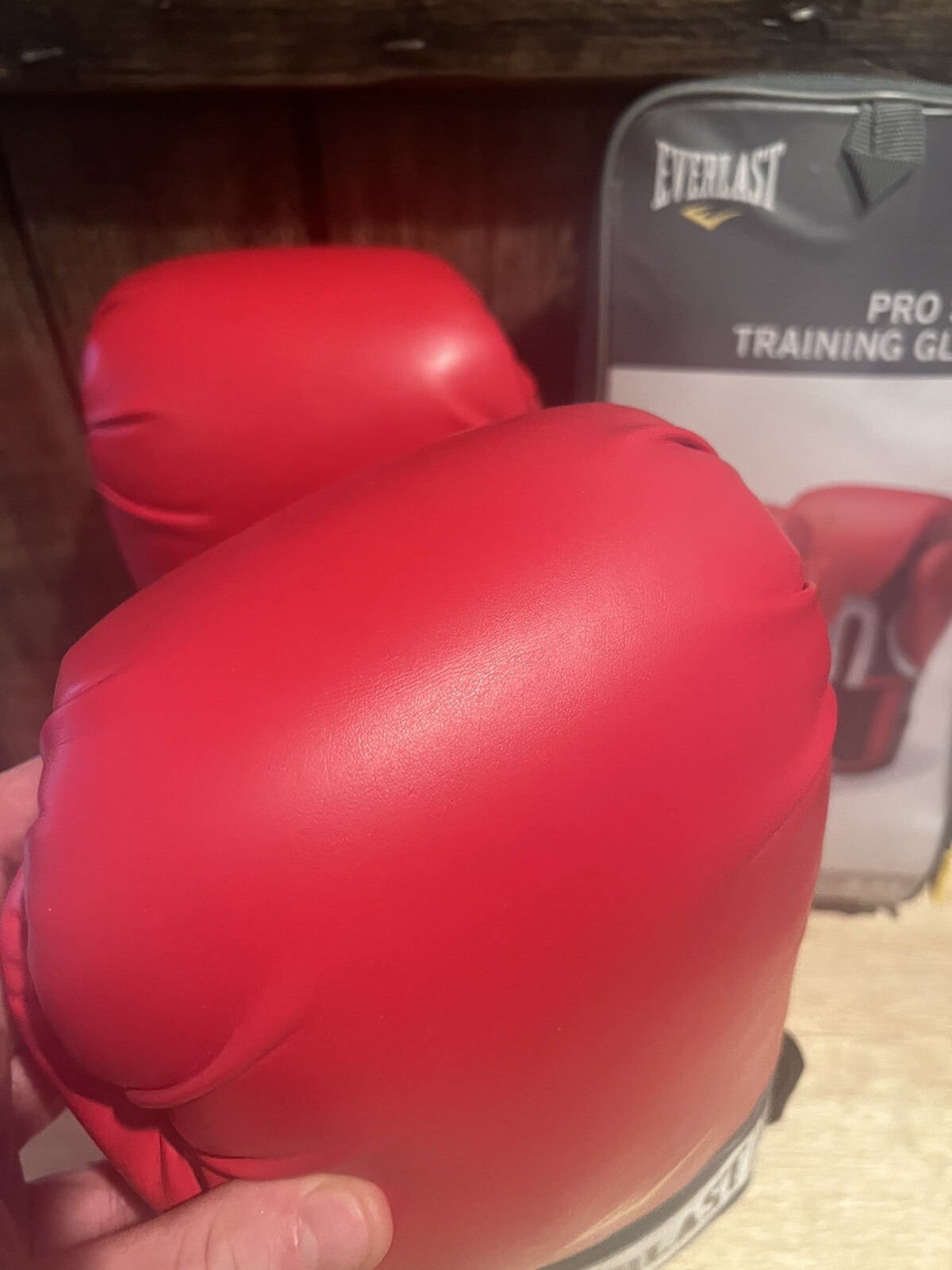 Everlast Pro Style Training Boxing Gloves 14 oz Red & White eBay