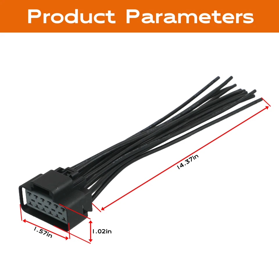Разъем для модуля сиденья с подогревом и охлаждением косичка подходит для Ford Lincoln Chevy 12 проводов - Изображение 3 из 4