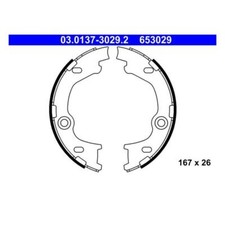 ATE 03.0137-3029.2 Bremsbackensatz Feststellbremse Hinten für Hyundai KIA