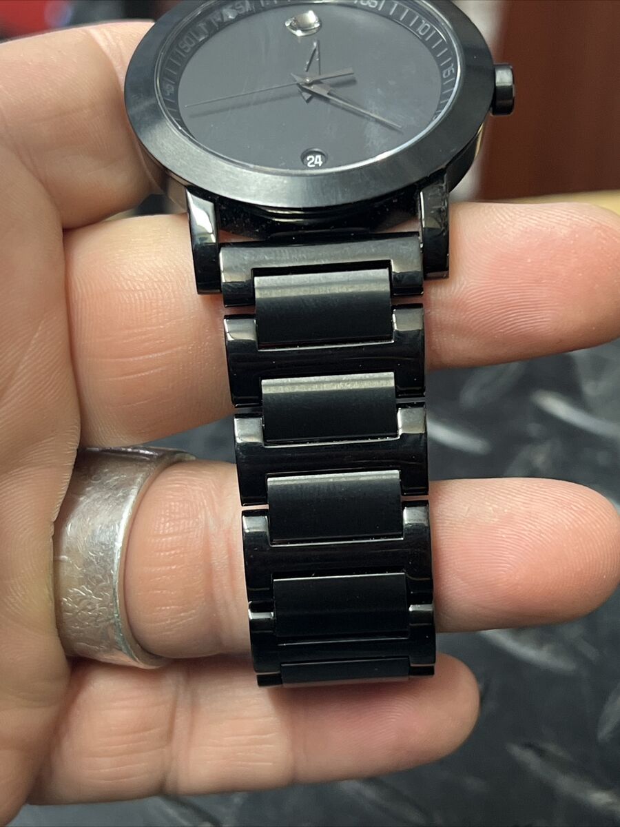 MOVADO 42mm MENS Black Ion Stainless Steel MUSEUM SPORT MOVADO 42mm MENS Black Ion Stainless Steel MUSEUM SPORT