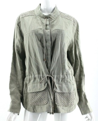 cinched waist utility jacket