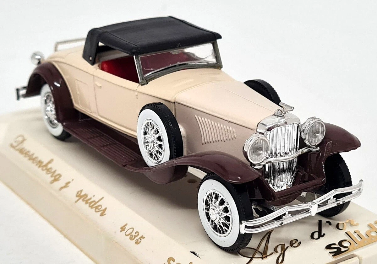 Solido 1 43 Duesenberg J Spider Cream Brown 4085 Diecast Model Car