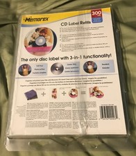 Memorex Kit d'étiquettes CD/DVD-R vierges ouvert légèrement utilisé