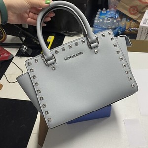 michael kors selma top zip satchel