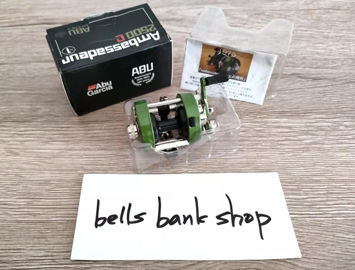 Abu Garcia Ambassadeur 2500C 100th Anniversary Miniature Model Green w/Box