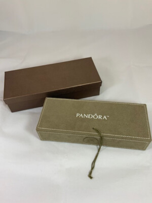 New Pandora Tier Charm and Jewelry Travel Case TAN Suede