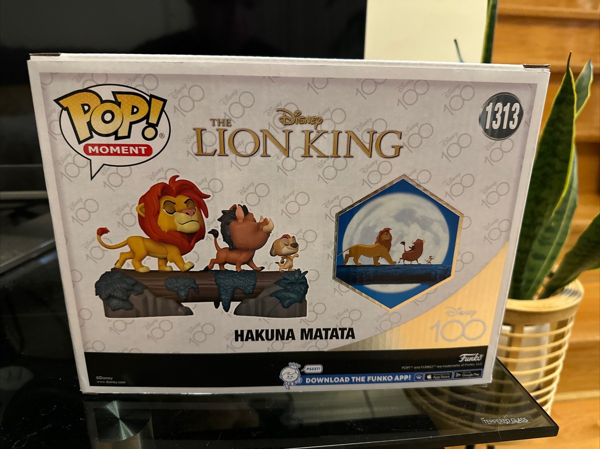 ライオンキング POP FUNKO ハクナマタタ　ディズニー100周年　希少品 Funko Pop! Moments #1313: Disney 100 - Lion King Hakuna