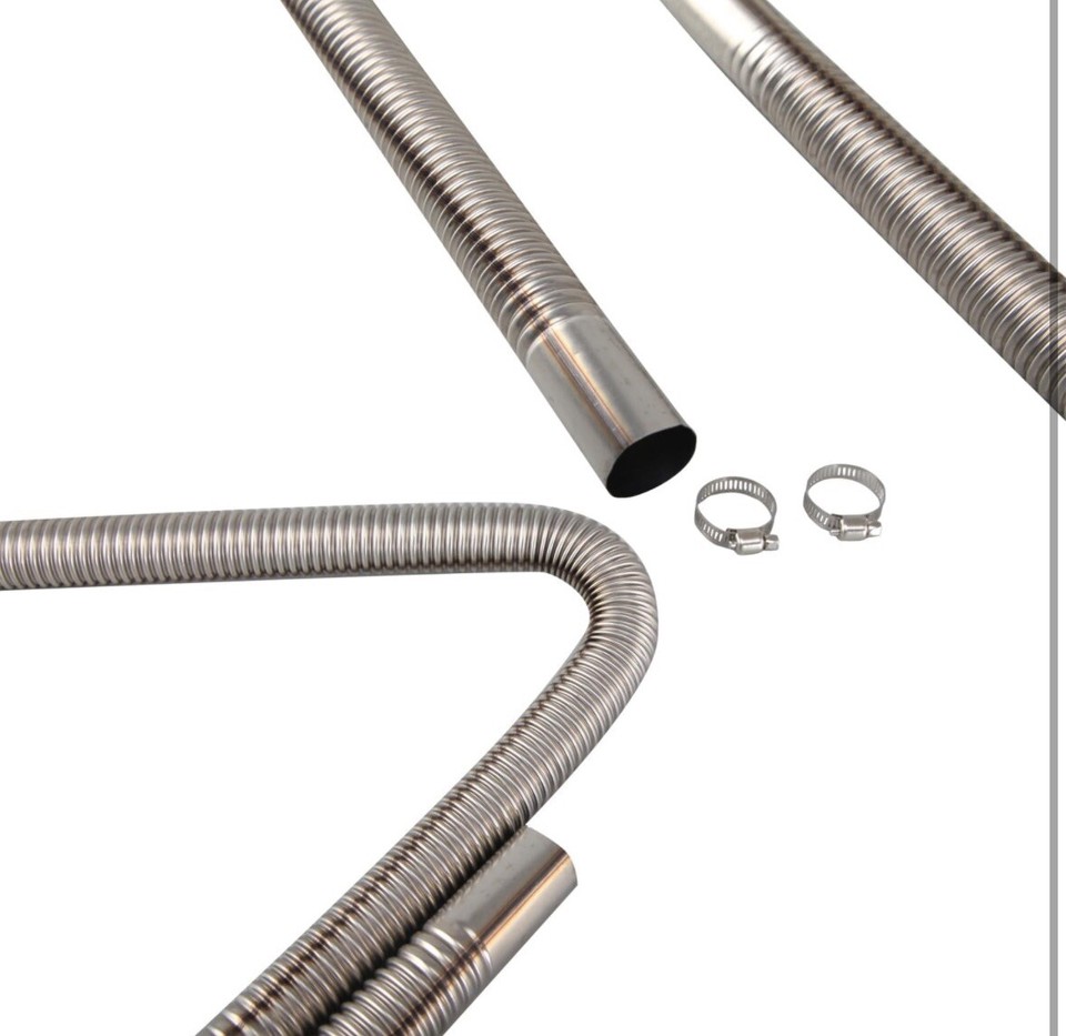 Diesel Heater Exhaust Pipe Flexible Exhaust Tubing Generator Flex