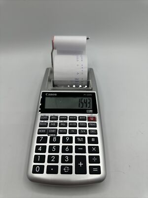 Canon P1-DHV Palm Size Printing Calculator Adding Machine Tested Works ...