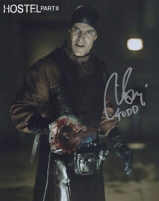 Hostel Teil II Horrorfilm 8x10 Foto signiert von Richard Burgi - UACC HÄNDLER