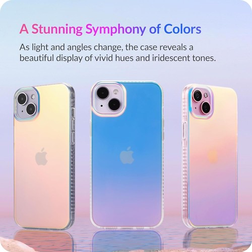 Dosanlues Holographic Iridescent Protective case for iPhone 17 Pro Max 16 15 - Bild 4 von 34