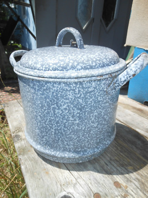 altes Emaille Sieb Seiher alt Shabby Vintage uralt