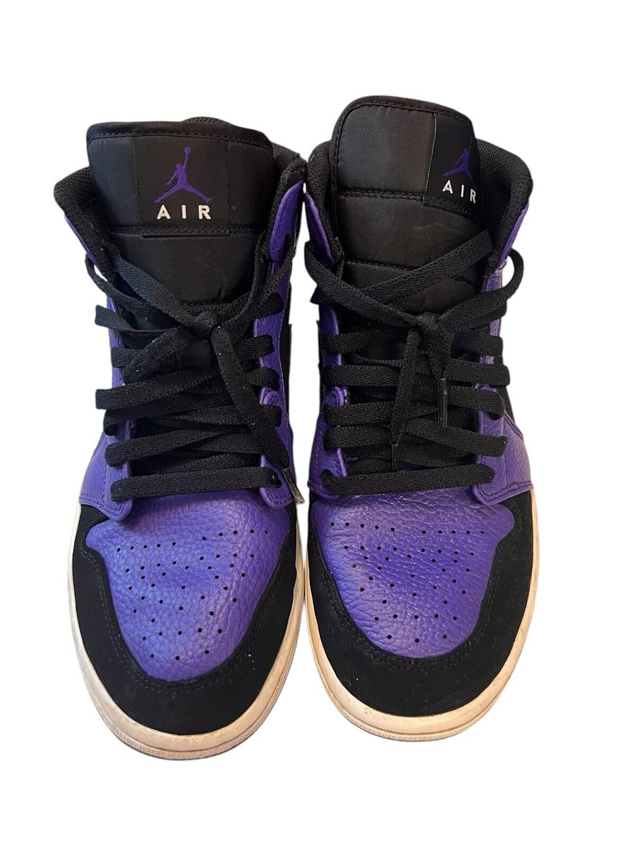 Nike Air Jordan 1 Mid Dark Concord Purple Black 554724-051 Nike Air Jordan 1 Mid Dark Concord Purple Black 554724-051