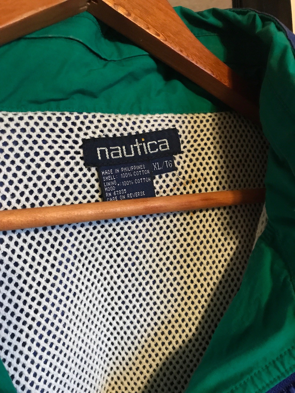 Vtg Nautica Cup Scotland Hooded Sailing Jacket Blue Size XL 90's image 4