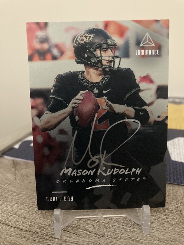 Mason Rudolph Luminance Draft Day Silver Auto
