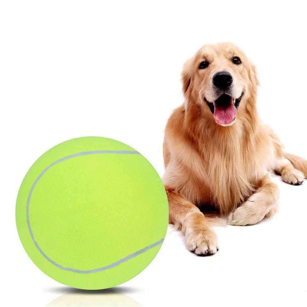 24cm Puppy Toys Large Tennis Ball For Pet Chew Toy Big Inflatable