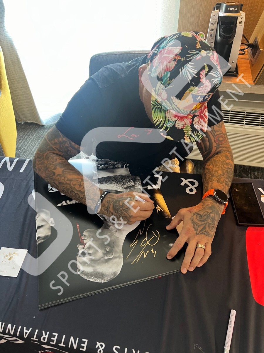 Dustin Poirier autographed inscribed 16x20 photo UFC PSA COA The