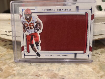 2022 National Treasures 35/75 1 color Patch Breece Hall #HOU-BHA
