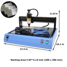 110V Electric Metal Marking Machine Dot Peen 300x200 mm Windows7/8/10