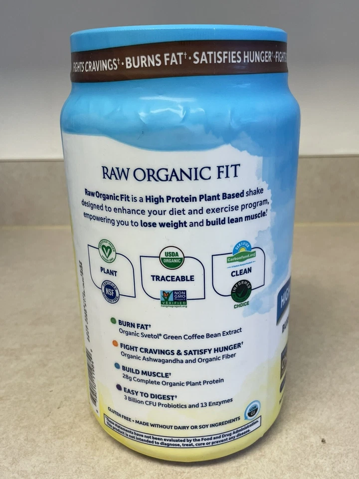 Garden of Life Raw Organic Fit Vegan Protein Powder Chocolate 28g 2LB Exp. 06/26 - Image 4 of 4
