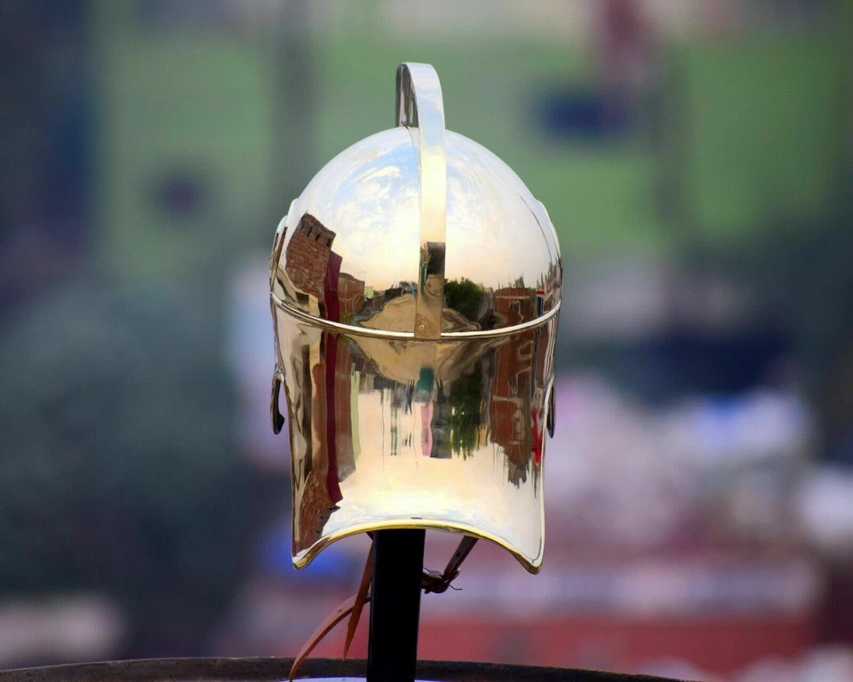 万圣节古希腊斯基泰头盔黄铜 18Ga IV 世纪公元前头盔 — 第 3/3 张图片