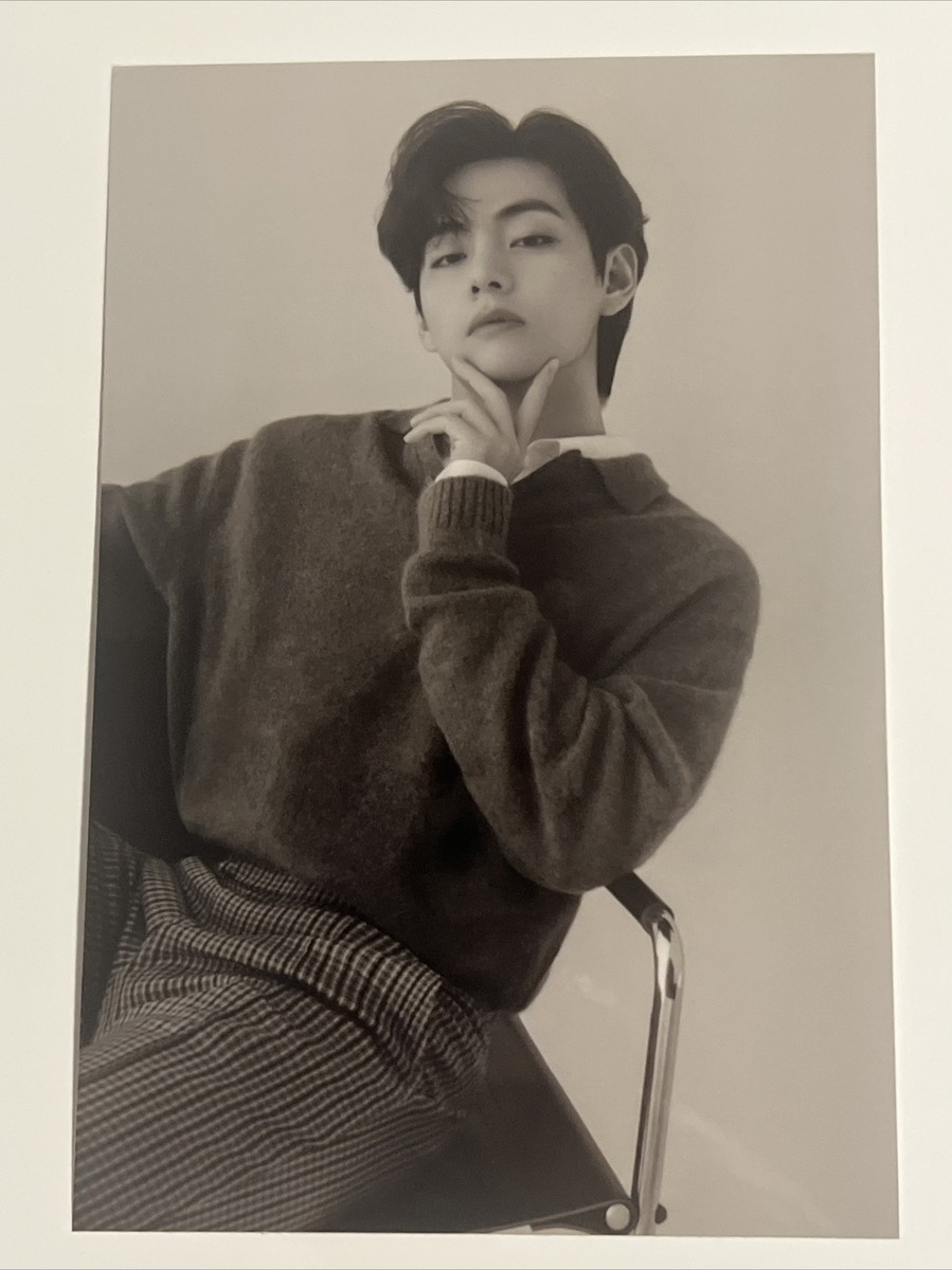 BTS V MONOCHROME POP UP OFFICIAL PRINTED PHOTO | eBay