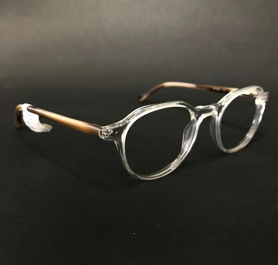 Perry Ellis Eyeglasses Frames PE409-1 Brown Clear Round Full Rim 49-19-140 - Image 3 of 4