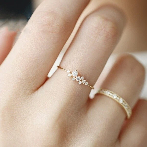 Simple gold rings for ladies outlet