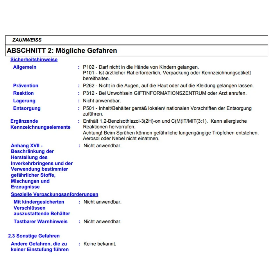 Consolan Zaun-Weiß 2,5 l Außen Holzschutz Grundierung Beschichtung Farbe Deckend - Bild 2 von 2
