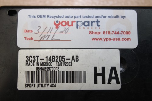02-03 FORD F-250 F-350 EXCURSION MULTIFUNCTION GEM MODULE 3C3T-14B205-AB - Picture 3 of 11