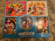 Disney Mickey And Friends 5 Jigsaw Puzzles Set Ceaco 2023, 2350 Pc, New Open Box
