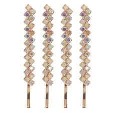 Crystal Rhinestone Hair Clips and Bobby Pins - Alloy Bling Assorted Color