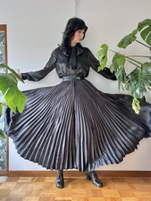 VTG 80s Jeanne Marc Pleated Palazzo Pants Bowie Kansai Yamamoto Style S/M