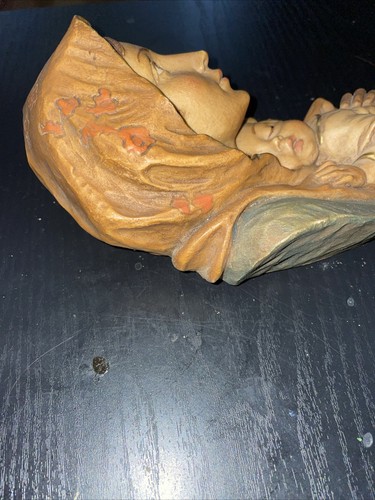 Vintage Virgin Mary & Baby Jesus Wall Plaque / Italy # 54 - Picture 4 of 6