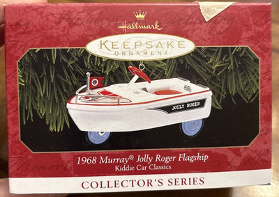 Murray Boat Jolly Roger 1968 Hallmark Mini Kiddie Car Classics Ornament