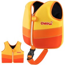 Kids Swim Vest with Crotch Strap - Neoprene Swim Trainer Vest for Toddlers 1-...