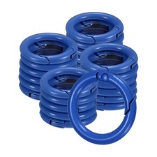 24-Pack Metal Spring O Rings, 5/8" Zinc Alloy Keyring Buckle Sapphire Blue 