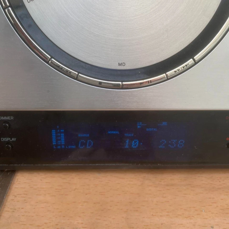 ONKYO FR-T1X CD / MD TUNER AMPLIFIER & D-T1X SPEAKER AC100V 50/60Hz 42W - Image 3 of 4