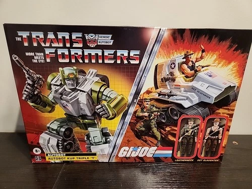 Transformers x GI Joe Autobot Kup Triple "T" Leatherneck Sgt. Slaughter Figures